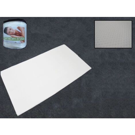 Double Memory Foam Mattress Topper (Back Pain Caravan Motorhome Bed)