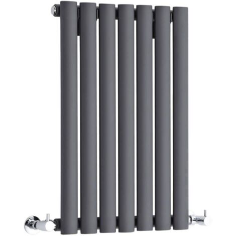 Double Oval Panel Radiators 600mm High 413mm Wide – Anthracite