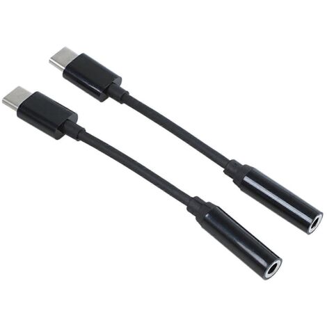 Double Pack Adaptateur USB-C vers Jack 3.5mm pour Smartphones Android