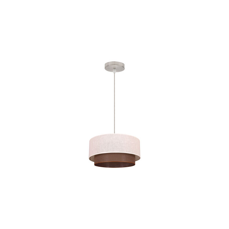 My Lamp - Lampe de table 1l. brun/beige cylindrique (30x15) My Lamp - Lampe de table 1l. brun/beige cylindrique (30x15)
