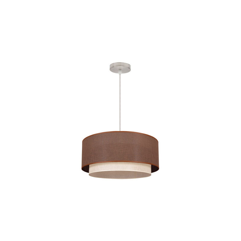 My Lamp - Double Pendant 1l. Beige/brown Cilind (35/25/reg) My Lamp - Double Pendant 1l. Beige/brown Cilind (35/25/reg)