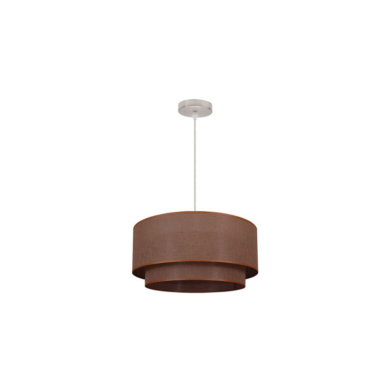 My Lamp - Double suspension 1l. brun/beige Cilind (35/25/reg) My Lamp - Double suspension 1l. brun/beige Cilind (35/25/reg)
