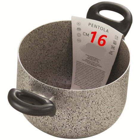 Double Poignée Pot No-stick Stone Pierre Diamètre 16-18-20-222 Cm Ustensil De Cuisine     -16 Cm   -