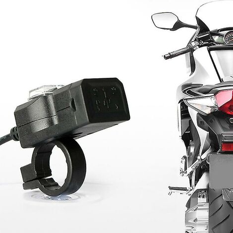 Double Port Usb 12 v étanche moto moto guidon chargeur 5 v 1a/2.1a adaptateur prise d'alimentation pour téléphone Mobile