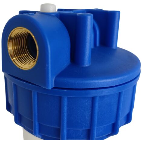 Double porte filtre à eau 9"3/4 - 26/34F avec cartouche 20µm + Polyphosphate