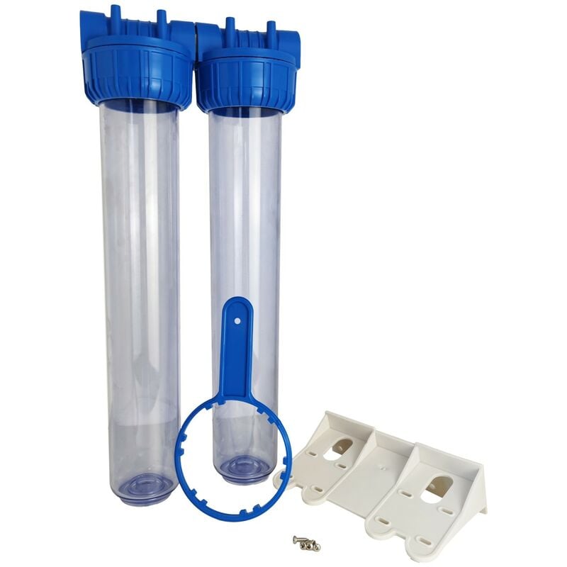 Toodo - Double Porte Filtre à Eau 20 pouces - 26/34 f Insert Laiton 1 pouces