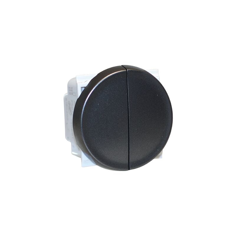 Double bouton poussoir à fermeture 10A (2 Contact no) - comete Couleur Vulcain