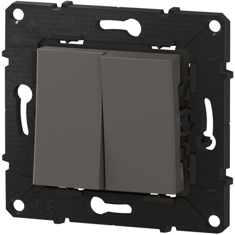 Double poussoir Altège 6A finition Nuage BTICINO BTAL08CD