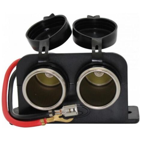 Double Prise allume cigare 12V 24V 2x 5A Max