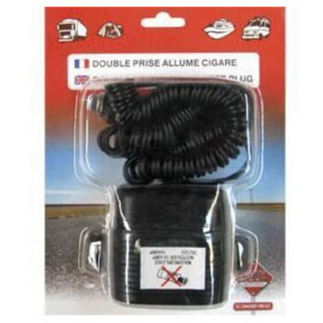 Double prise allume-cigare 12V sur socle