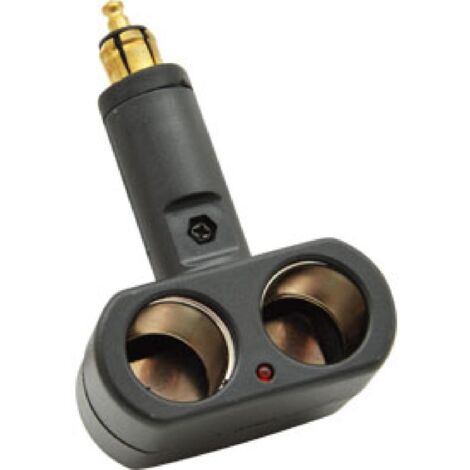 Double prise Allume-cigare en T et LED 12-24V