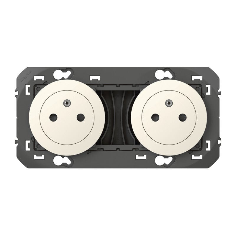 Legrand - Double prise de courant 2P+T 16A à composer - Dooxie - Blanc