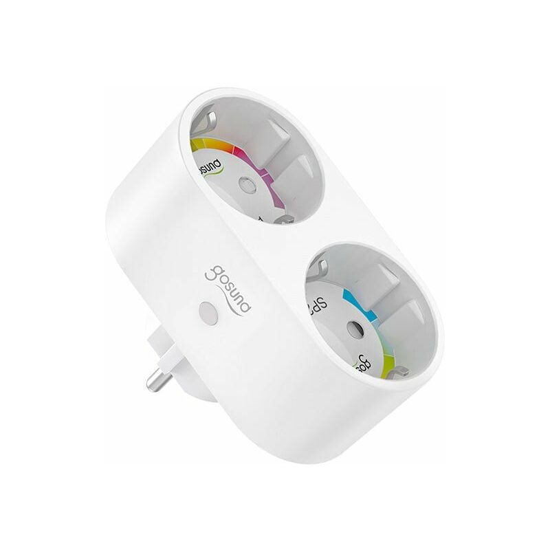 Silumen - Double Prise Connectée Wifi 15A Blanche