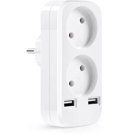 Double prise USB 5V 2a de style européen, adaptateur de prise,