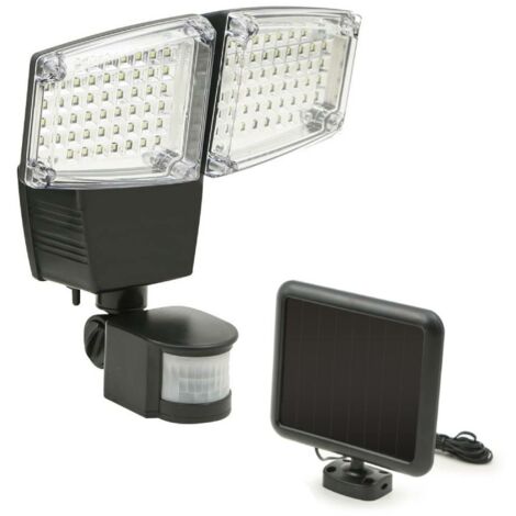 Double projecteur LED mural avec détecteur de mouvements