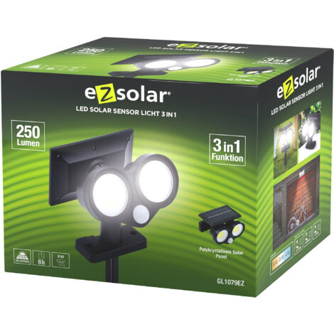 Double projecteur solaire EZ Solar GL1079EZ - 250lm