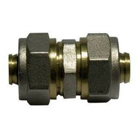 Double raccord droit dfx pour multicouche