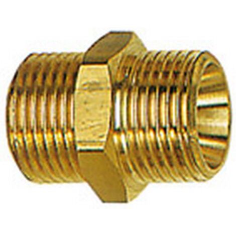 Double raccord fileté à filetage mâle, Raccord : G 3/4 x G 3/4 pouces, OC 32 mm, Long. 33 mm