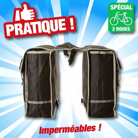 Double sacoche à vélo  36x30x12cm