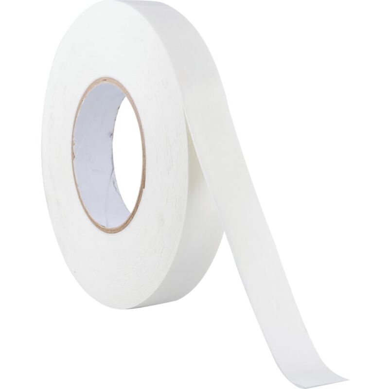 Sitesafe Double-sided Foam Tape - 25mm x 15m - White