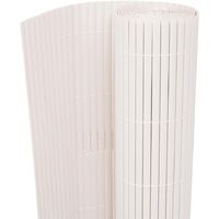 Double-Sided Garden Fence 195x300 cm White