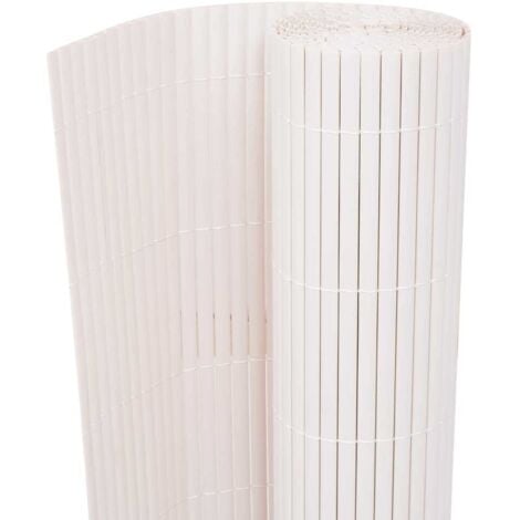 Double-Sided Garden Fence 90x300 cm White