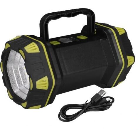 Double tête LED Lampe de travail 8 Modes Projecteur Projecteur étanche Lampe de poche rechargeable USB Power Bank