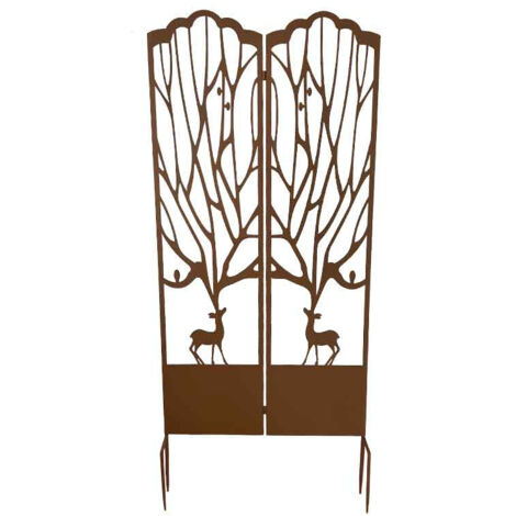 Double treillage chevreuil 61x10x140cm