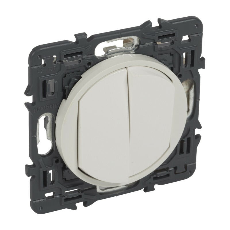 Legrand - Double va et vient 10 ax complet blanc (067702)