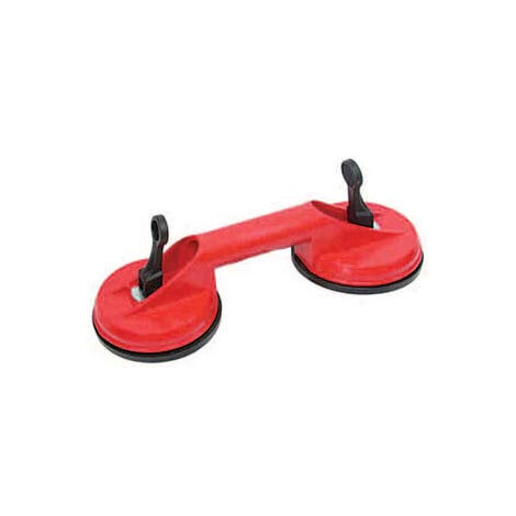 Double ventouse en caoutchouc pour verre avec corps en plastique