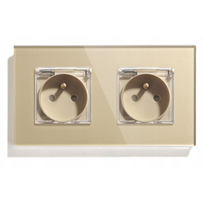 DOUBLE VERRE 157mm HERMÉTIQUE - COULEUR OR