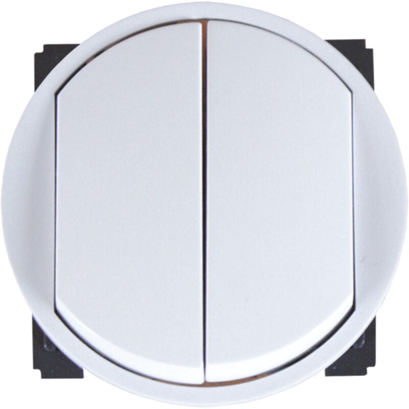 Double interrupteur va et vient 10A à composer - Céliane - Blanc - Legrand