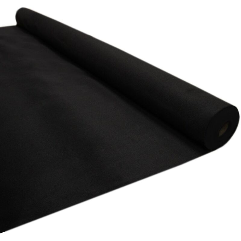 11m2 Doublure Intérieure pour Véhicule Tapis Flexible Camionette Fourgon Caravanes Noir & 5 canettes d'adhésif - Noir