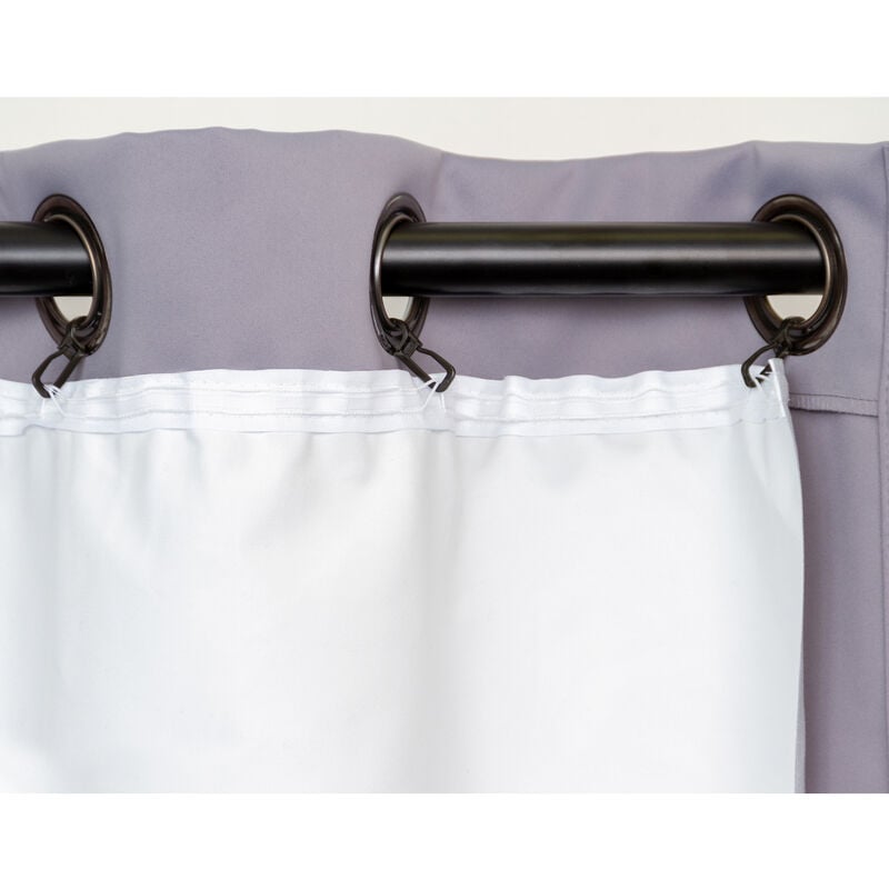 Doublure thermique et occultante Moondream Gris clair 135x240 cm