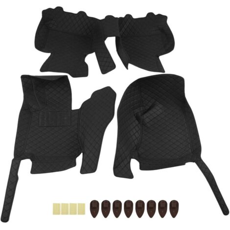 Doublures de protection de tapis de sol de voiture, 3 pièces/ensemble, antidérapantes, en cuir artificiel, de remplacement pour benz GLC 2017 – 2021