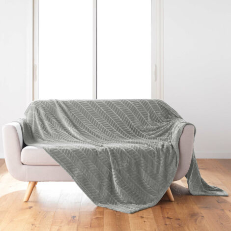 Douceur-dinterieur Arya Plaid Gris 180x220 cm