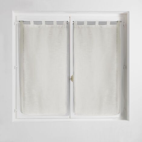 douceur d'Intérieur coppia destra passanti effetto lino Tisse haltona, Poliestere, naturale, 90 x 60 cm