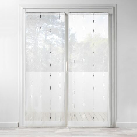 Douceur d'Intérieur - Coppia di tende in poliestere, 2 x 70 x 200 cm, grigio, 1626504