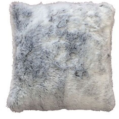 Douceur D'Intérieur – Coussin effet fourrure 40x40cm – 100% polyester – Texture douce et agréable – Pour embellir canapés et fauteuils