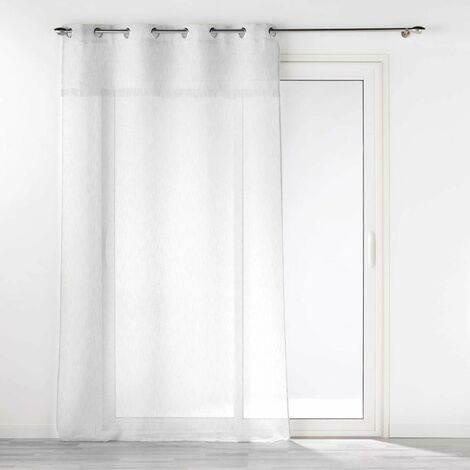 douceur-dinterieur Eleania rideau voilage blanc 140 x 240 cm