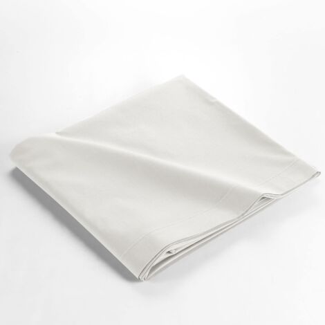 douceur d'intérieur, Lenzuolo piano (180 x 290 cm) Biolina Bianco, 100% Cotone Bio