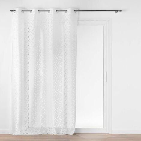 Douceur-dinterieur Manon rideau voilage blanc 140x240 cm