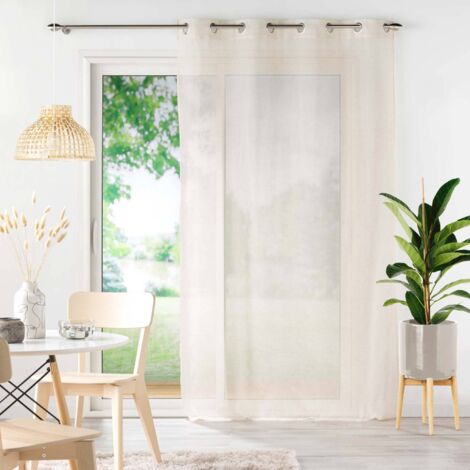 douceur-dinterieur Norine rideau voilage naturel 140 x 240 cm