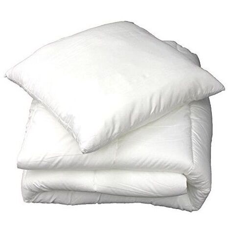 Douceur D'Intérieur – Oreiller confort 60x60 cm en polyester blanc – Lavable en machine à 30°C – Finition soignée pour un sommeil agréable