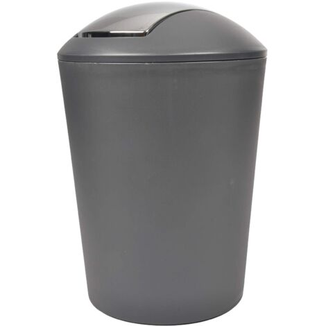 Douceur d'Intérieur - Pattumiera Flic Flac, 5,6 L Grigio