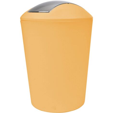 Douceur d'Intérieur, Pattumiera Flic Flac (5.6 L) Vitamina Ocre, Plastica