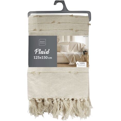 Plaid Oeko Tex Plaid Wooly Terracotta 180x220 Cm - Bouclette Unie Douceur D' Intérieur - Ultra Moelleux