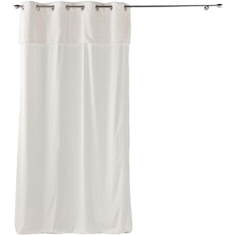 Douceur D'Intérieur – Rideau à poils doux 140 x 240 cm – 100% polyester imitation fourrure – 8 œillets en métal – Toucher chaleureux et élégant