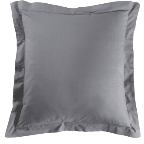 Douceur D'Intérieur – Taie d'oreiller carrée 63 x 63 cm – 100% coton – 57 fils/cm² – Finition point bourdon et volant plat – Certifiée Oeko-Tex®