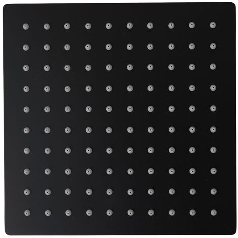 Douche à effet pluie carrée noire mate